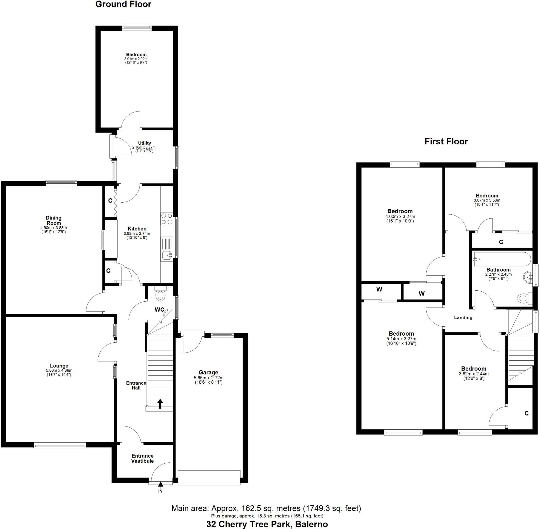32 Cherry Tree Park, Balerno, EH14 floorplan