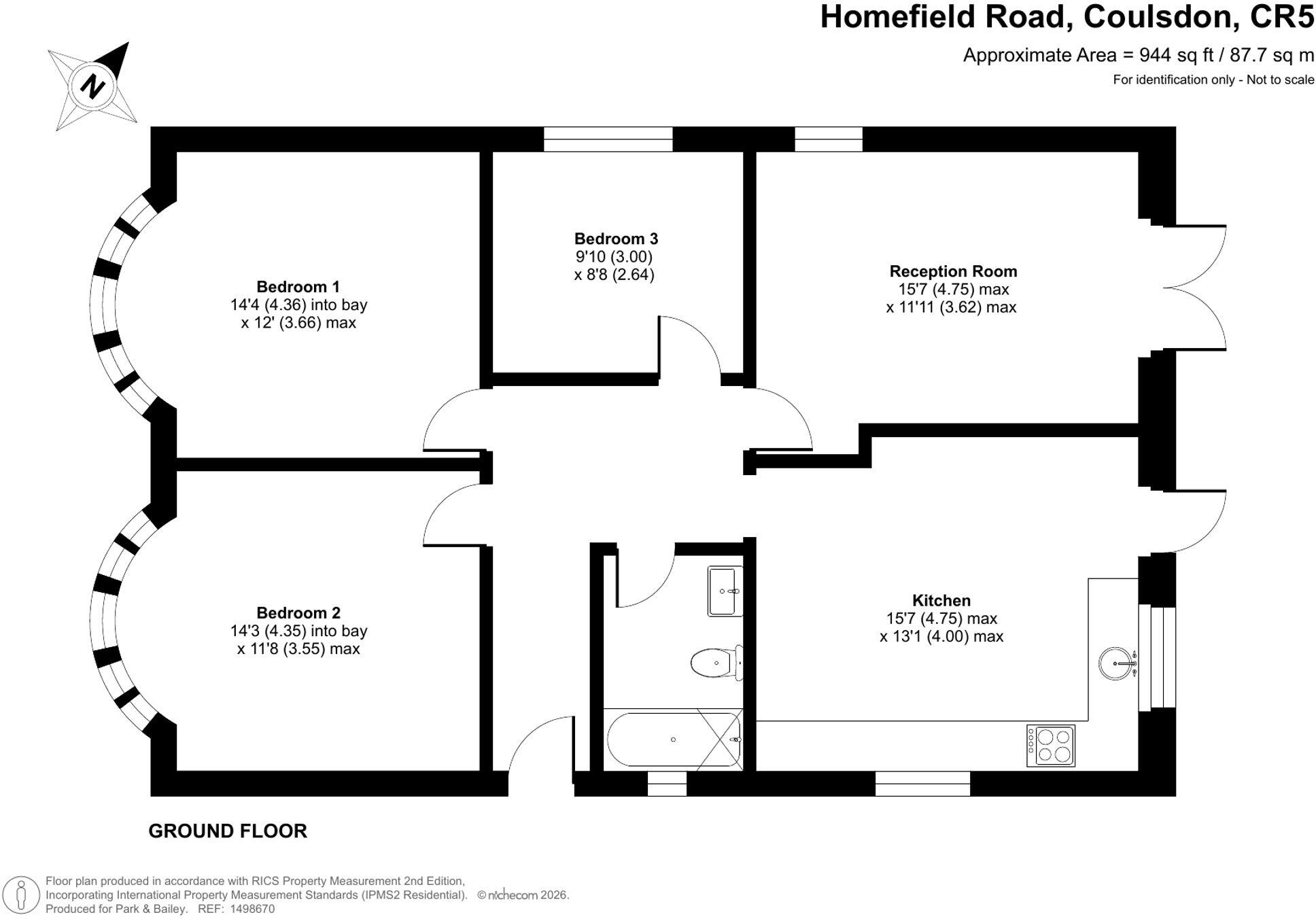 Homefield Road, Coulsdon, CR5 floorplan