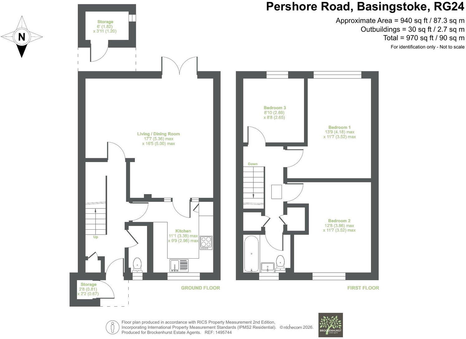 Pershore Road, Basingstoke RG24 9BG floorplan