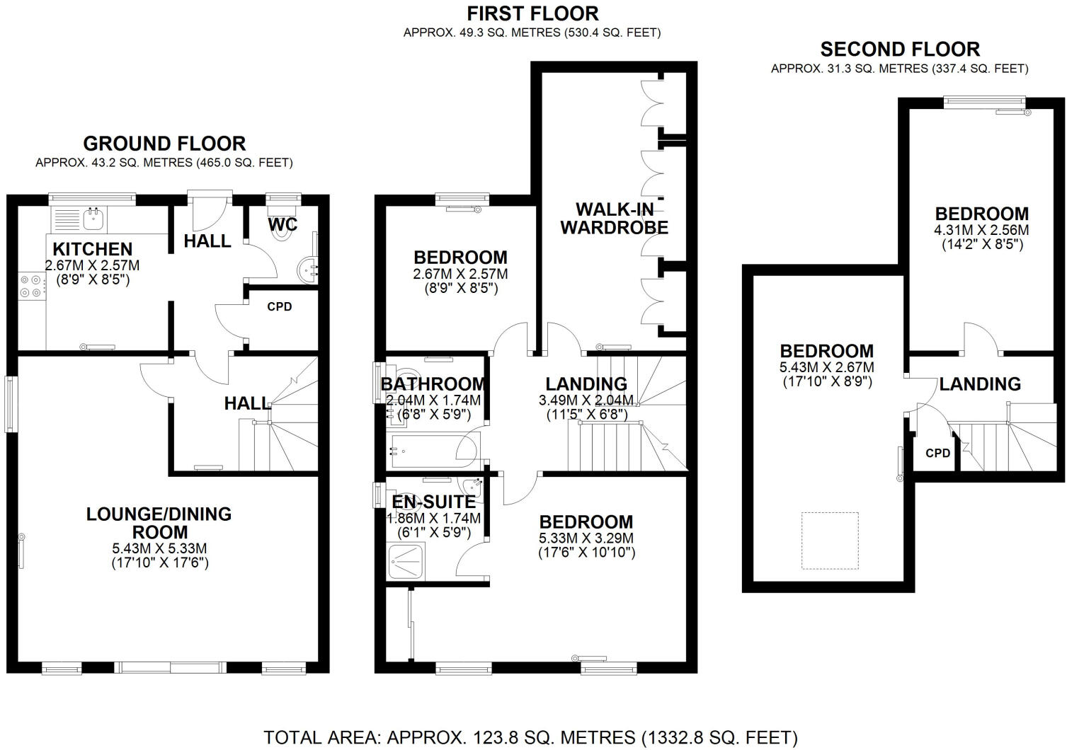 Beacon Drive, Bean, Kent DA2 8BG floorplan