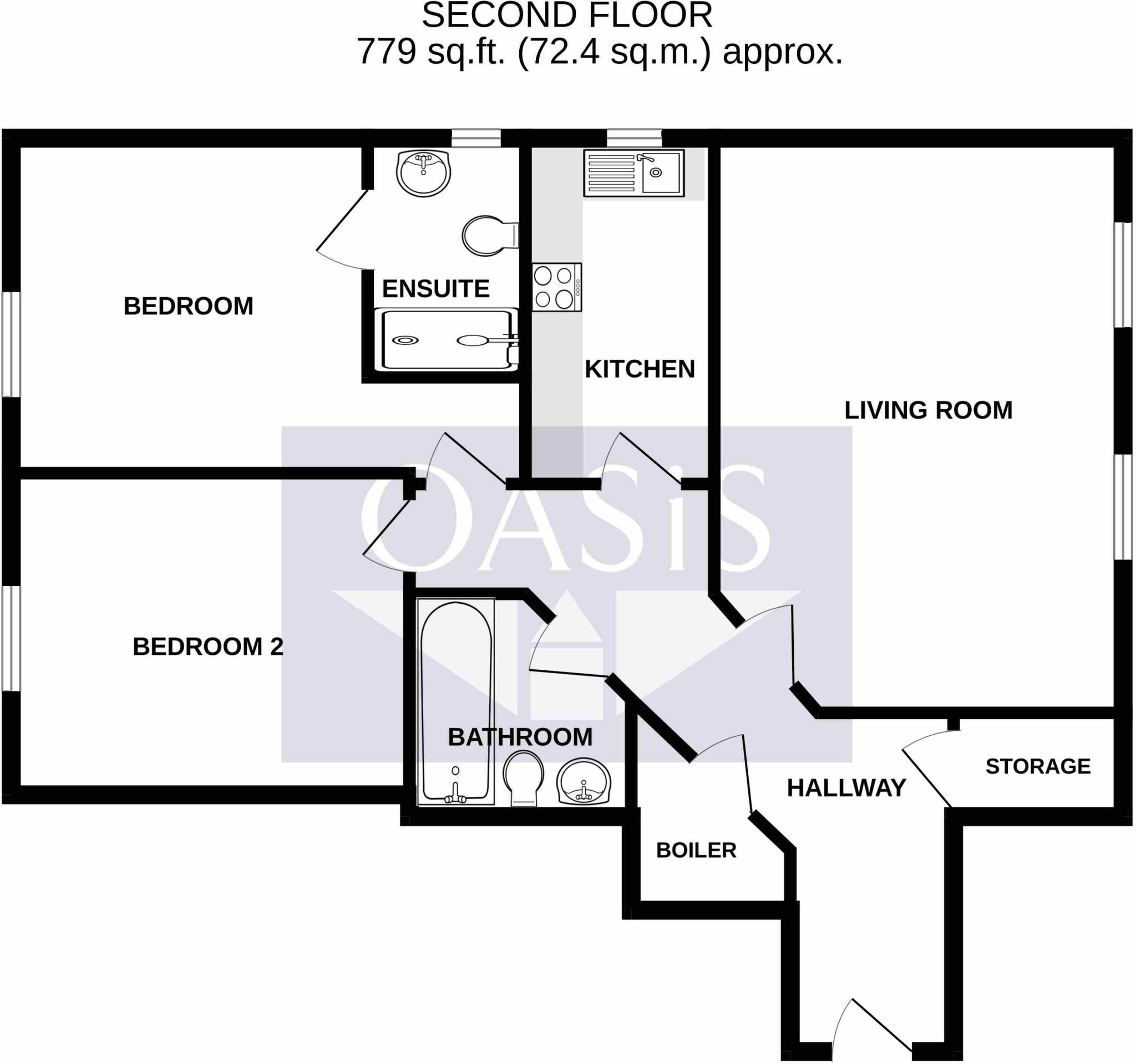 International Way, Sunbury-on-Thames, Surrey, TW16 floorplan