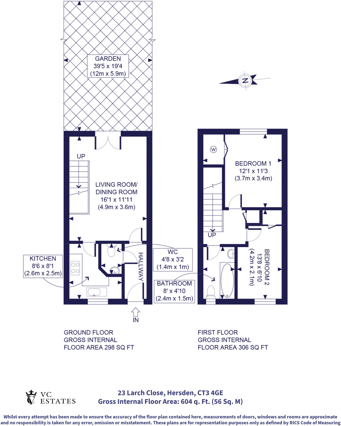 Larch Close, Hersden, Sturry floorplan