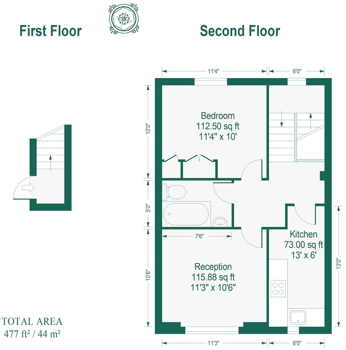 Hampden Road, London, N8 floorplan