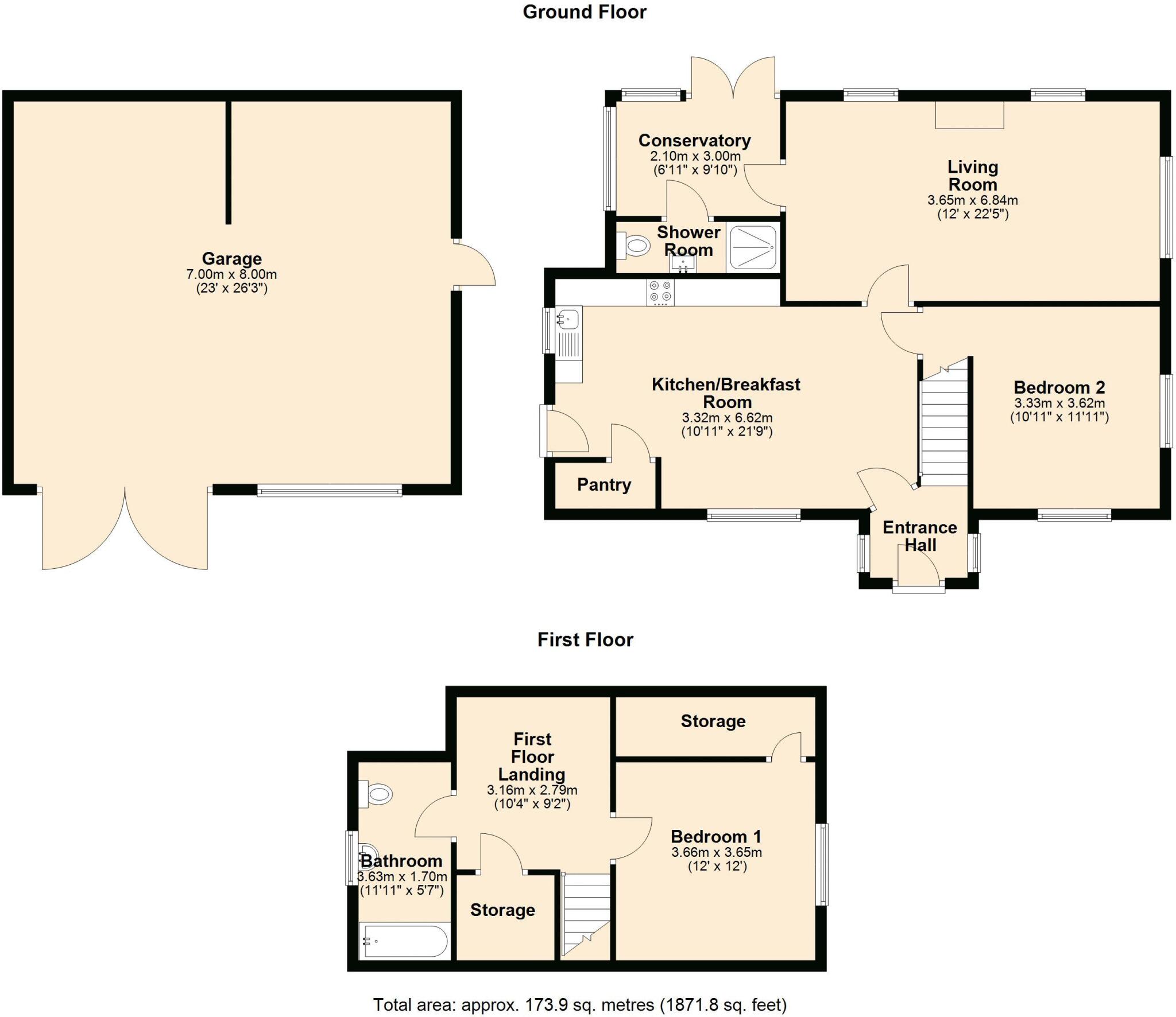 Private Road - Close to Village Centre floorplan
