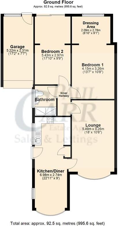 Cherrington Drive, Great Wyrley, WS6 6NE floorplan