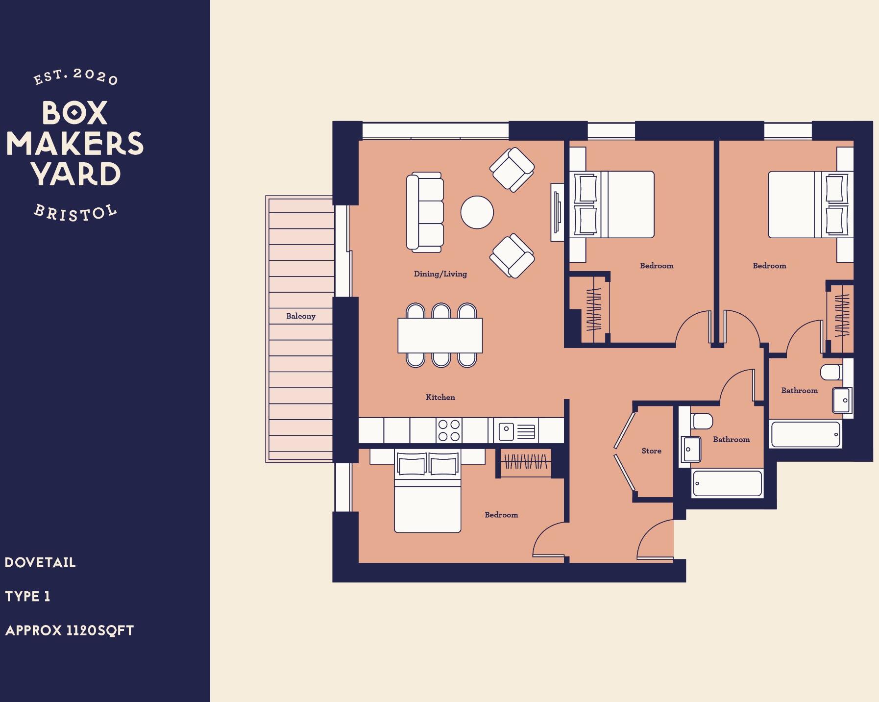 315 Dovetail, New Kingsley Road, Bristol, BS2 floorplan