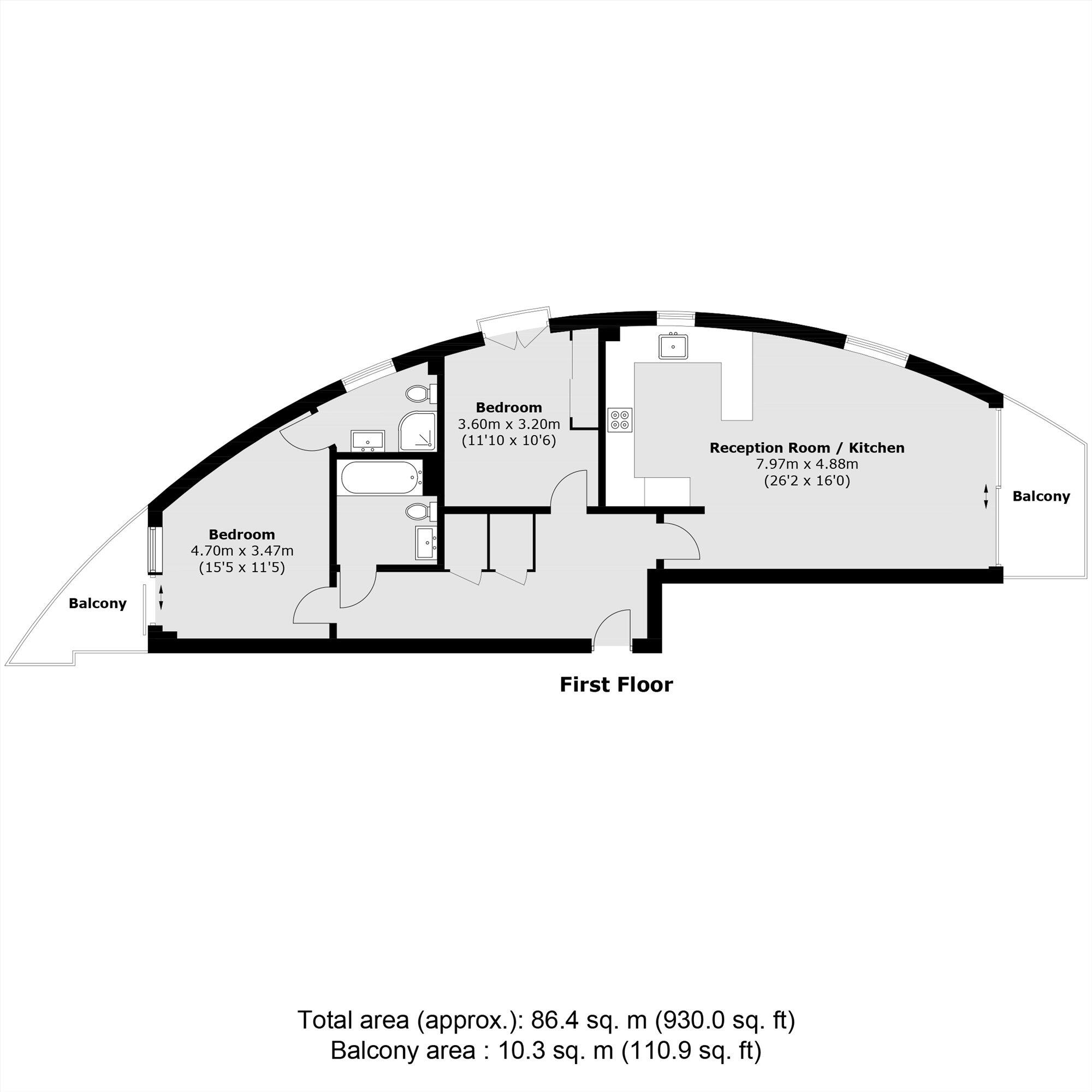 Holland Gardens, Brentford floorplan