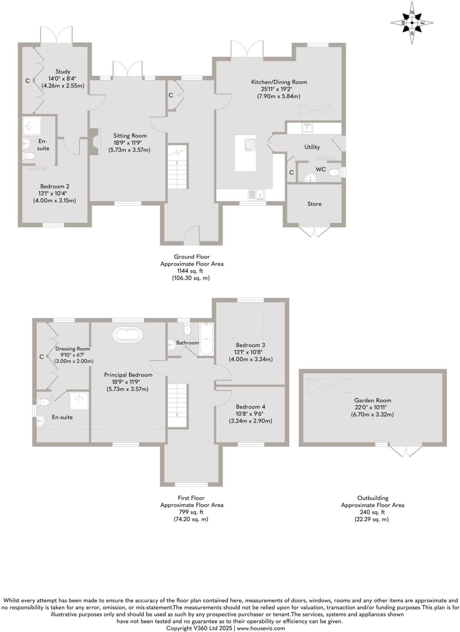 A Refined Coastal Home in Blakeney floorplan