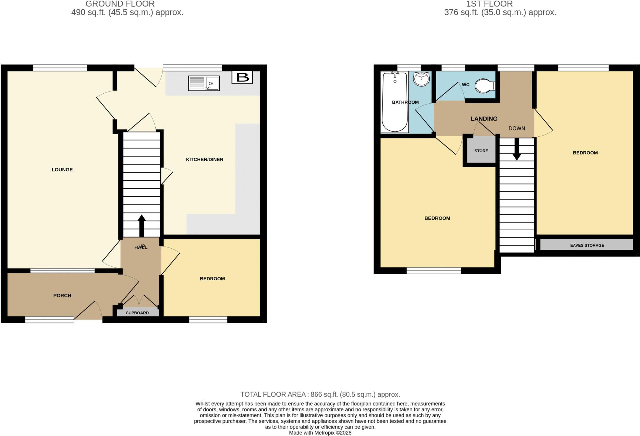 Tamar Road - In Need Of Modernisation floorplan