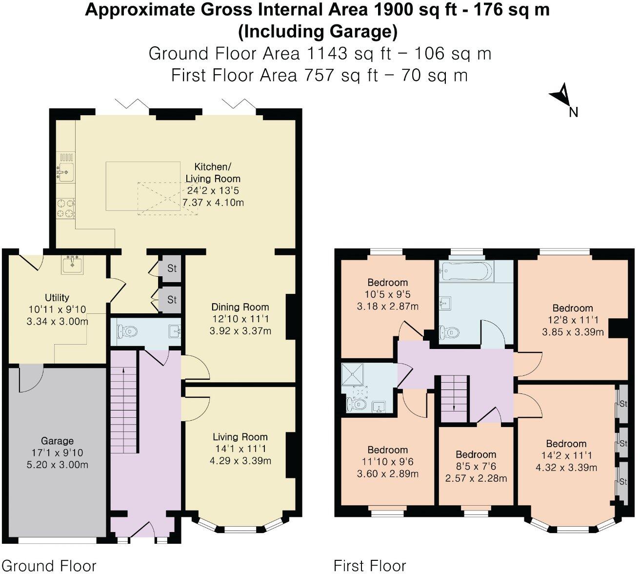 Holland Gardens, Egham, Surrey, TW20 floorplan