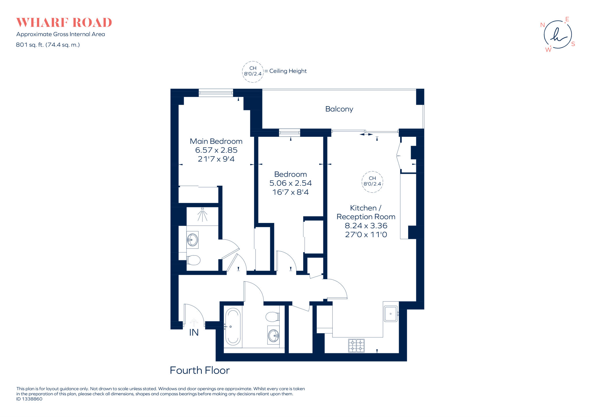 Wharf Road, London, N1 floorplan