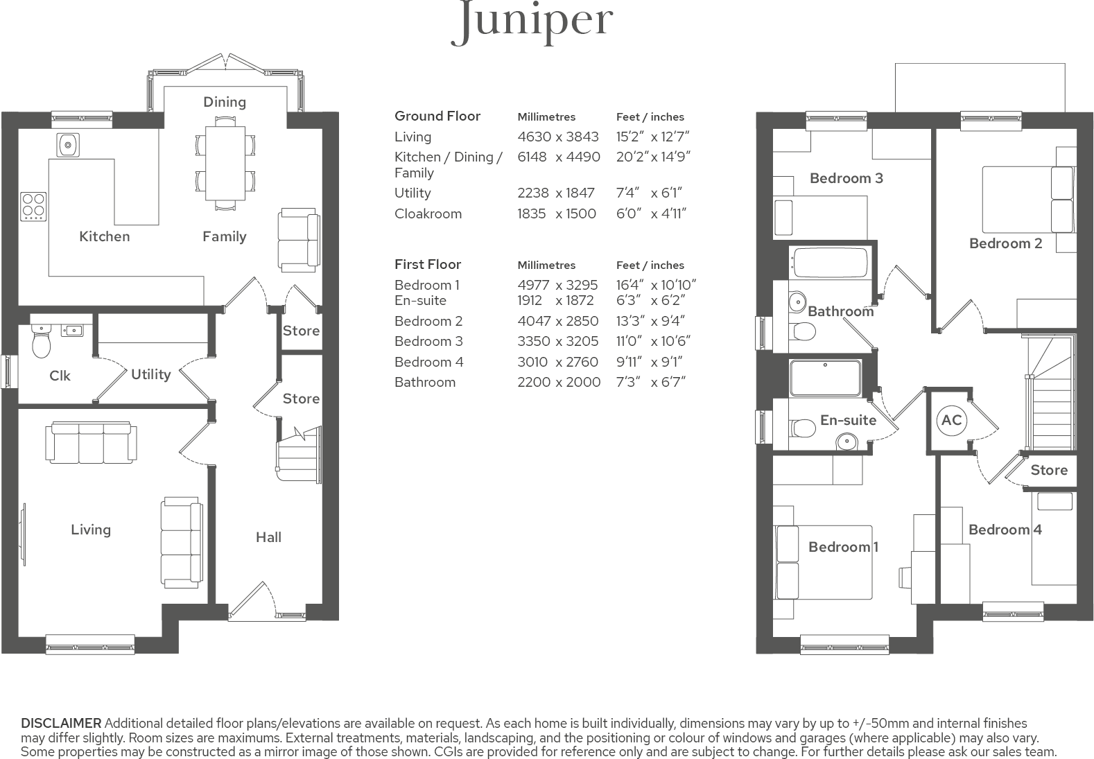 Plot 4 The Juniper, Repton Gardens, Thornfield Road, Bristol, BS10 floorplan