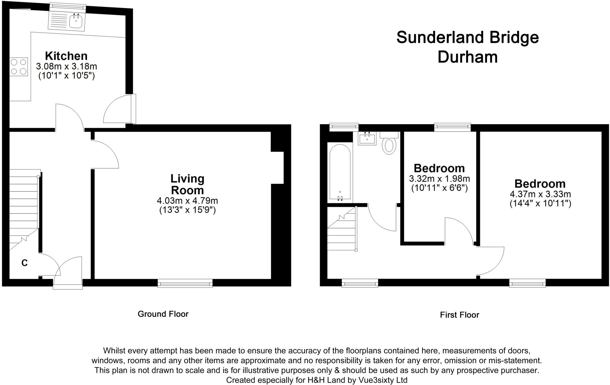10 Sunderland Bridge, Durham floorplan