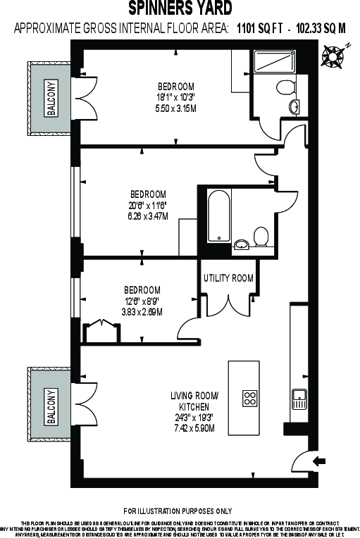 Spinners Yard, Skinner Lane, Sheepscar, Leeds floorplan