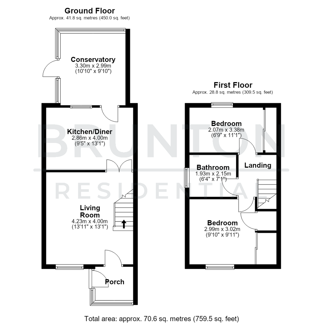 Eastwood Close, Burradon, Cramlington, NE23 floorplan