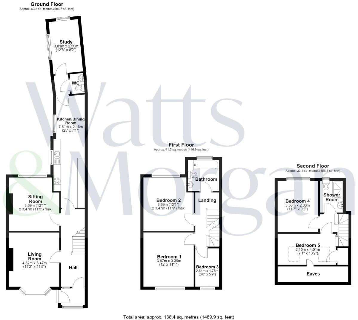 39 Redlands Road, Penarth, CF64 2WD floorplan