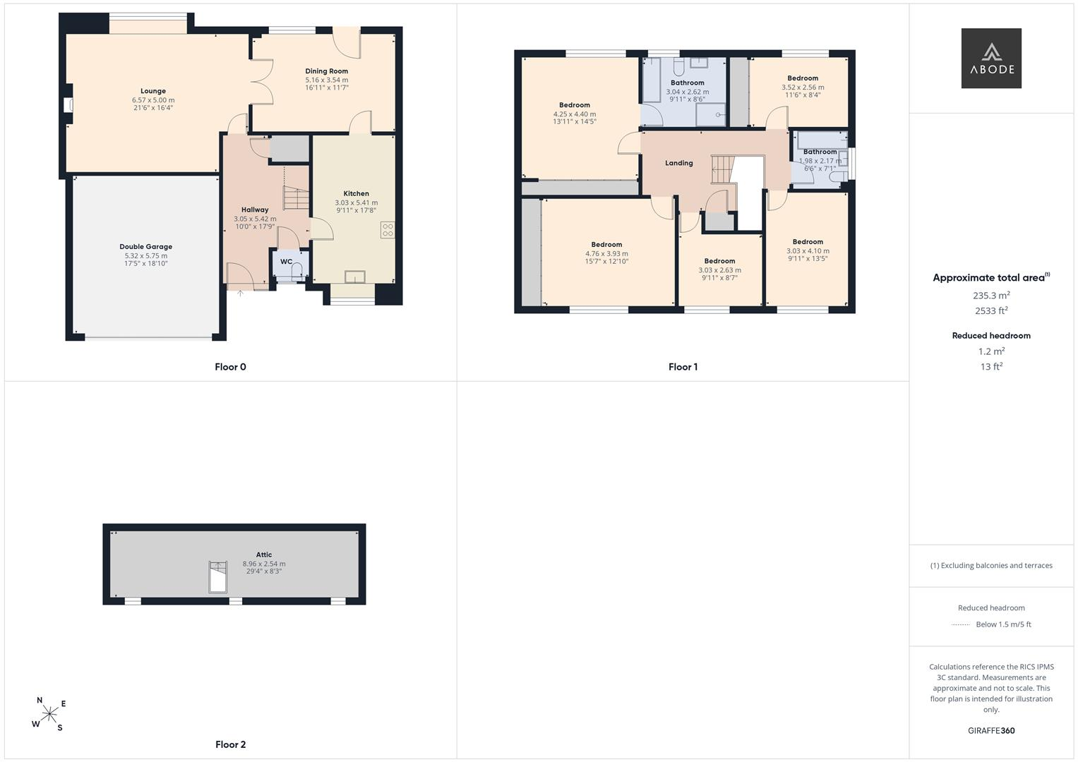 Allens Croft, Marchington, Staffordshire floorplan