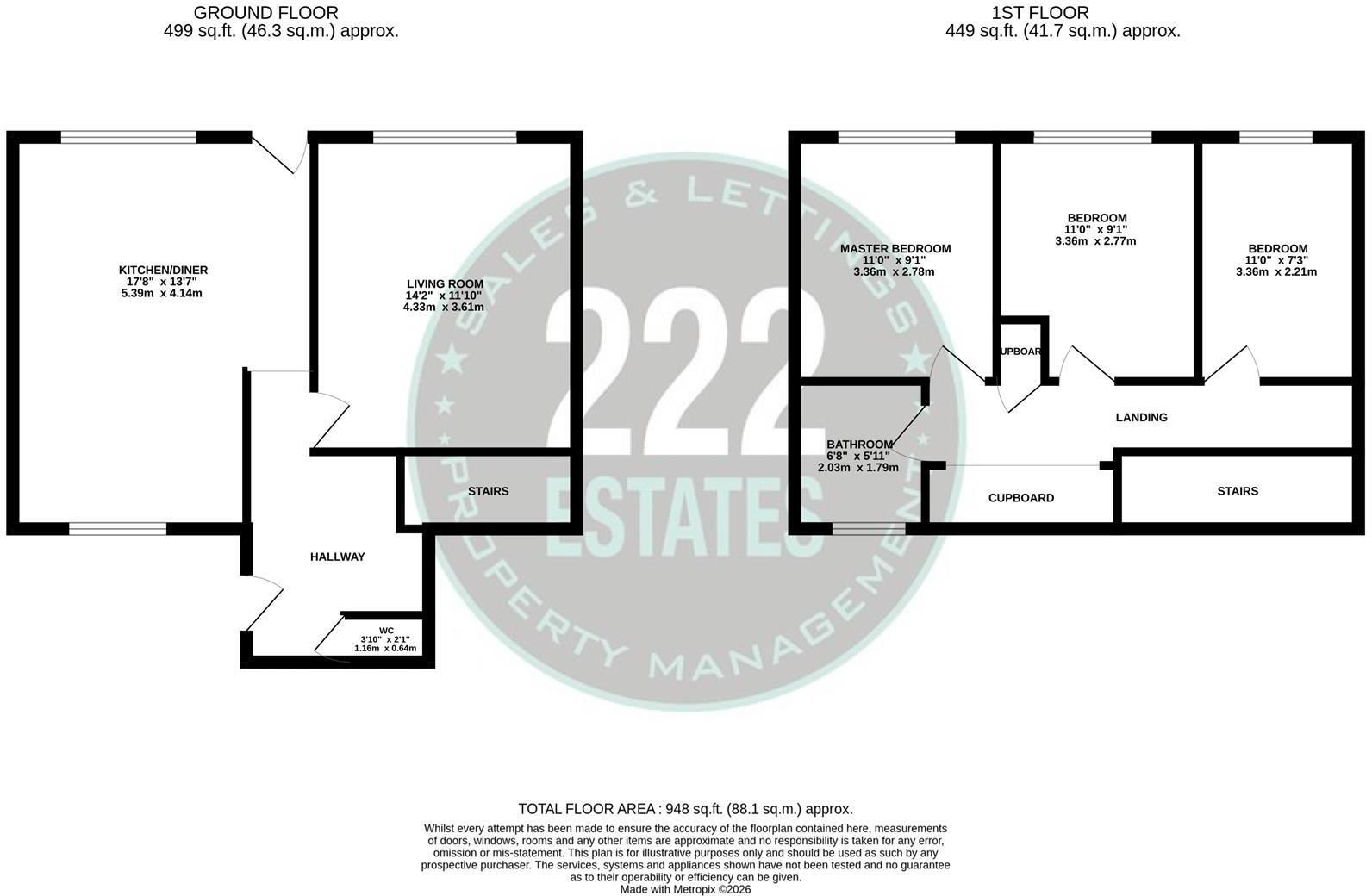 Cabul Close, Warrington floorplan