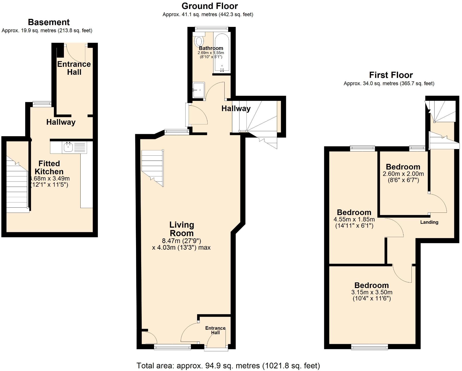 William Street, Pentre, Rhondda Cynon Taff, Mid Glamorgan, CF41 floorplan