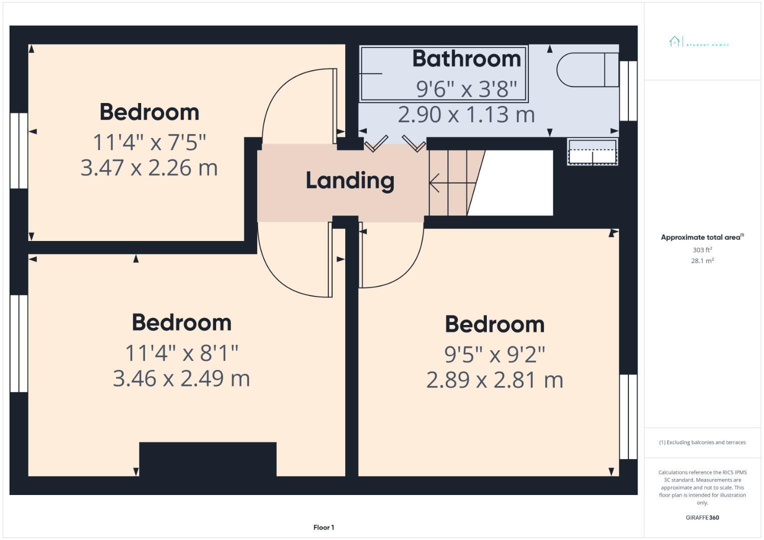 568 Oxford Street, Sheffield floorplan