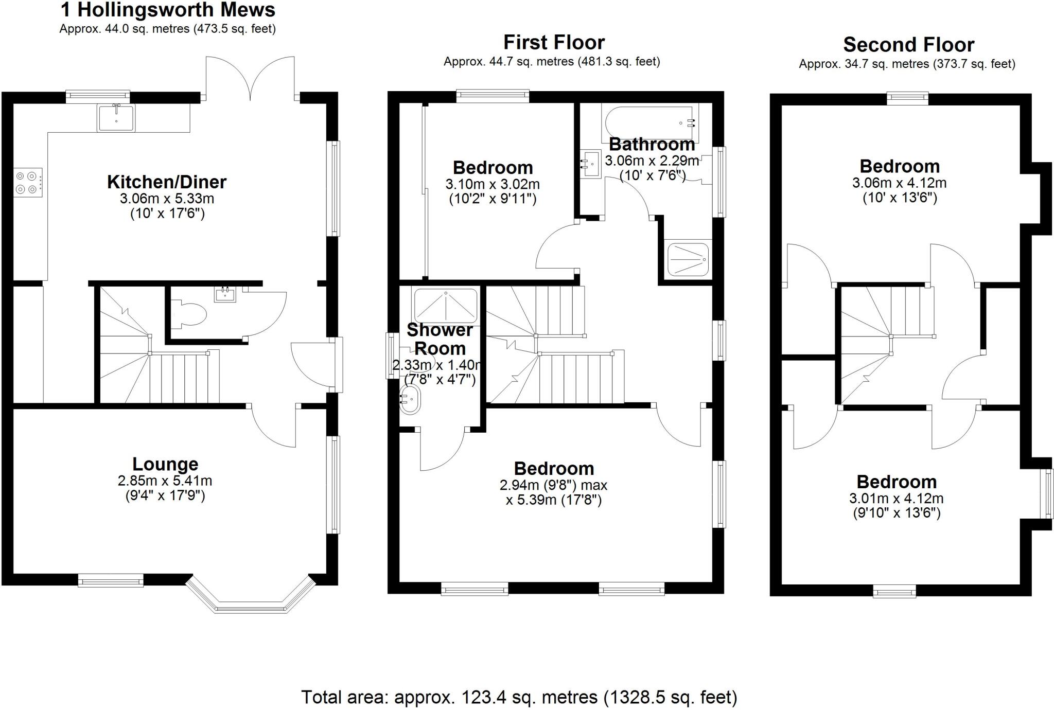 Hollingsworth Mews, Bridgtown floorplan