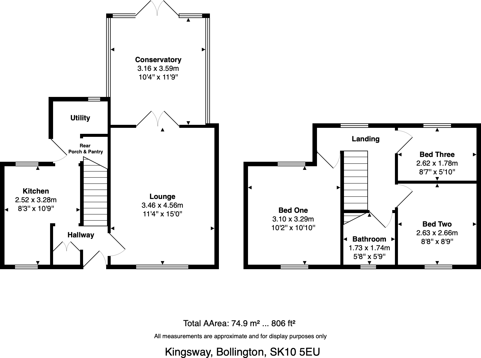 Kingsway, Bollington, SK10 5EU floorplan