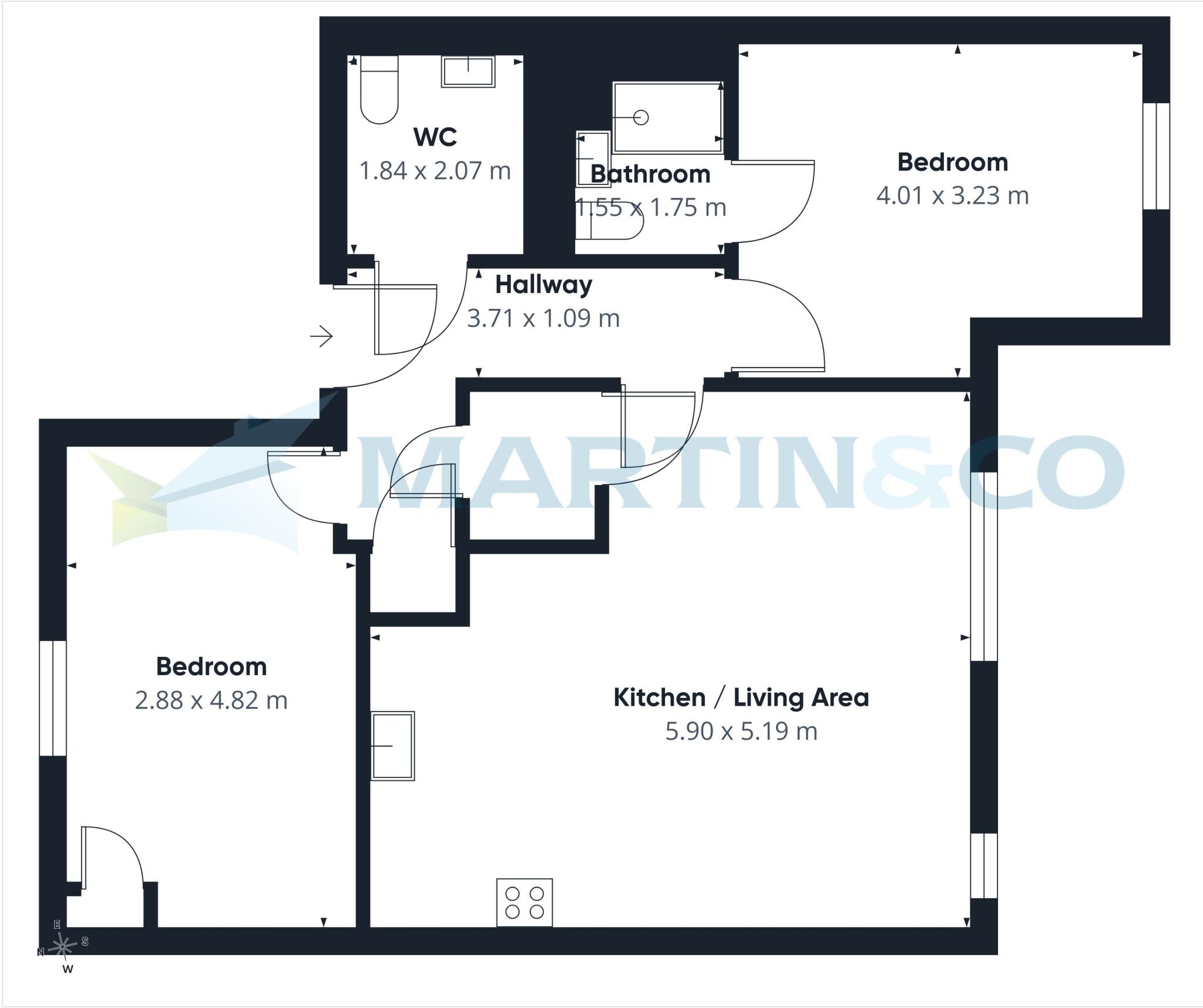2 Gatehouse Close, Ashford floorplan