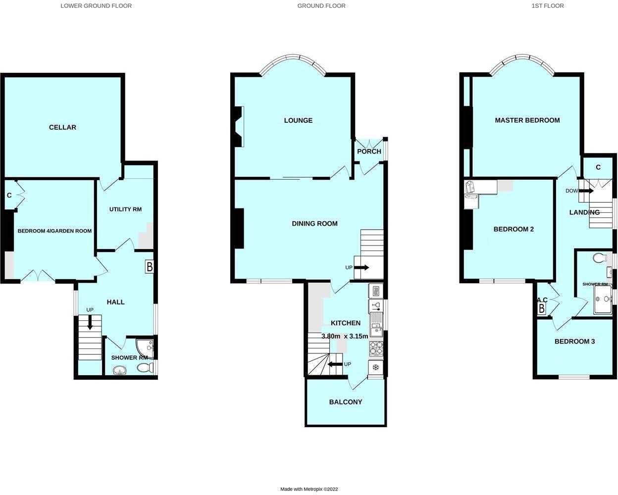 16, Eastfield Crescent, Plymouth, Devon, PL3 5JX floorplan
