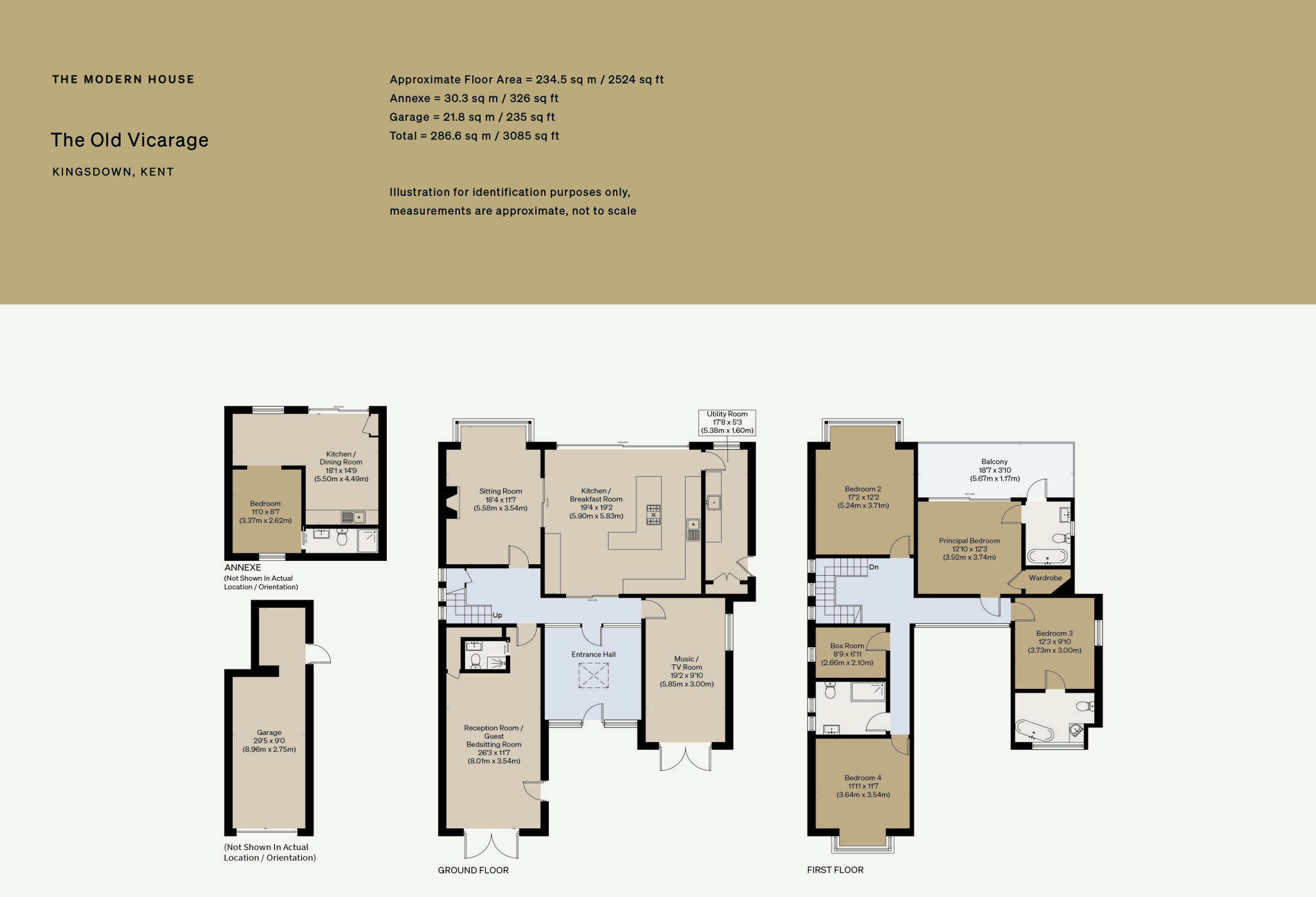 The Old Vicarage, Kingsdown, Kent floorplan
