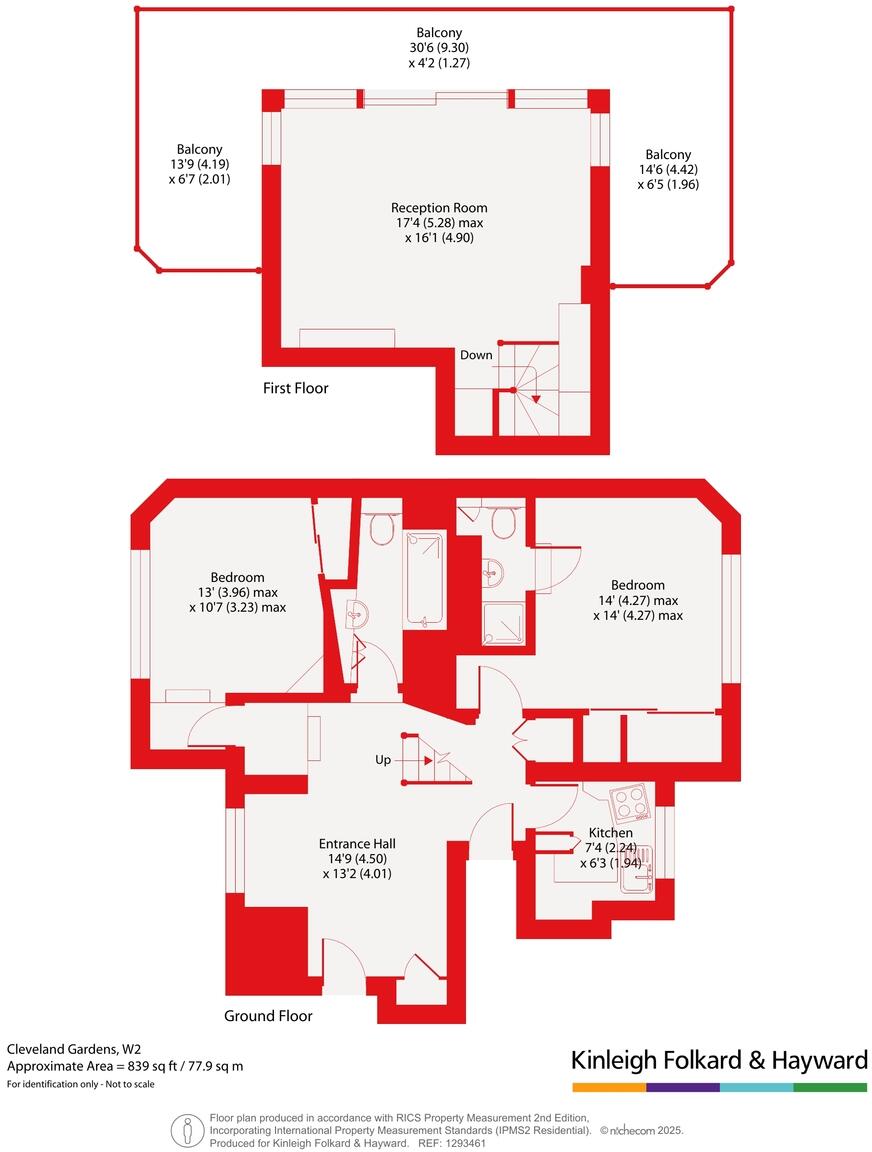 Cleveland Gardens, Bayswater, London, W2 floorplan