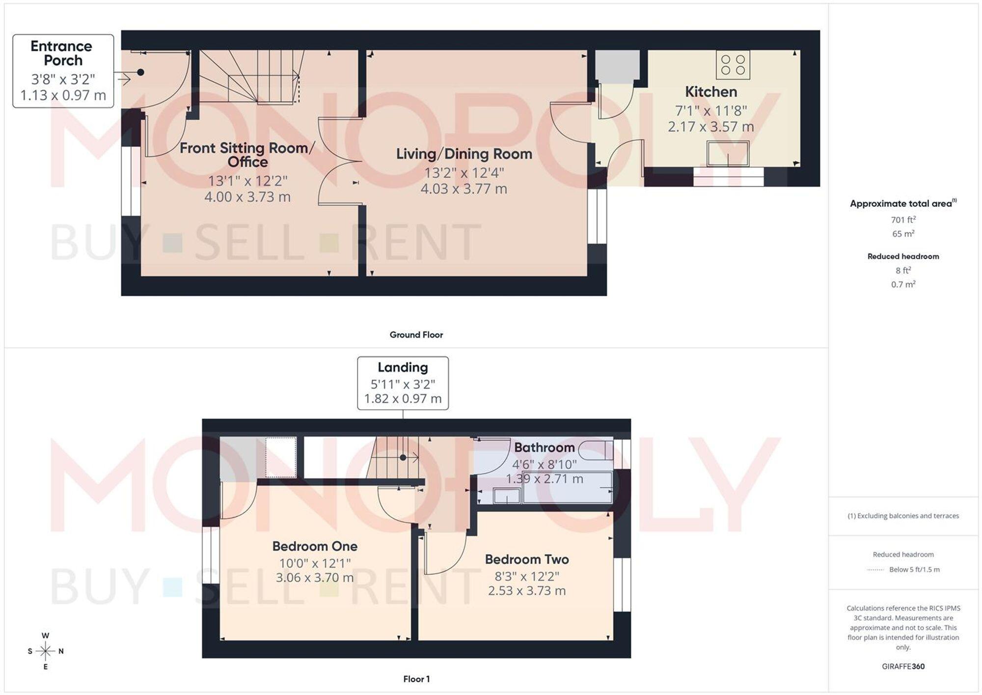 Victoria Road, Brynteg, LL11 floorplan