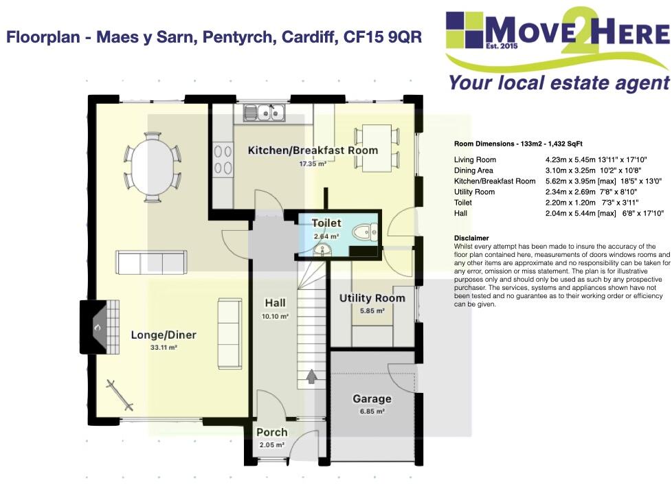 Maes Y Sarn, Cardiff floorplan