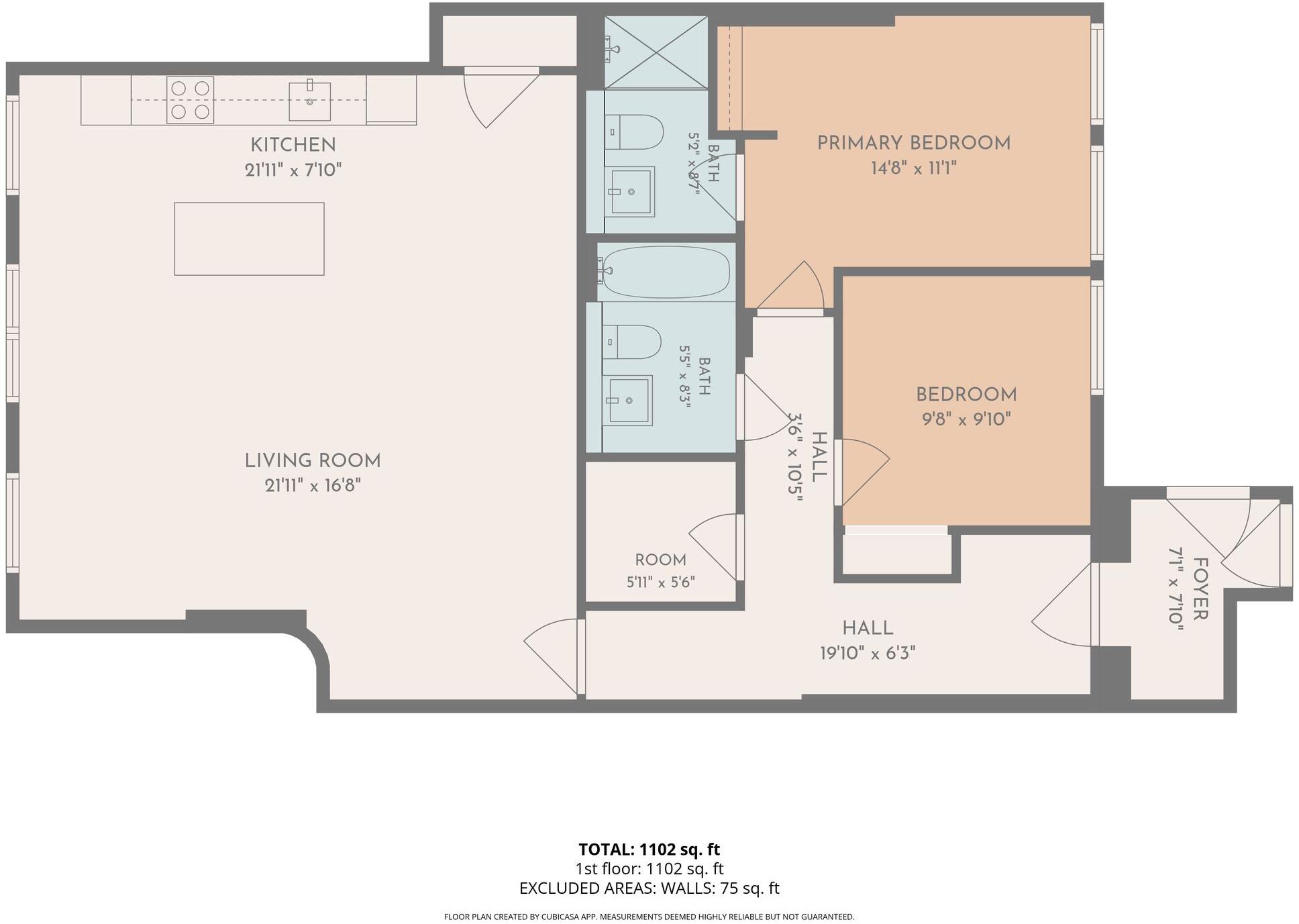Lint Riggs, Temperance House, FK1 floorplan