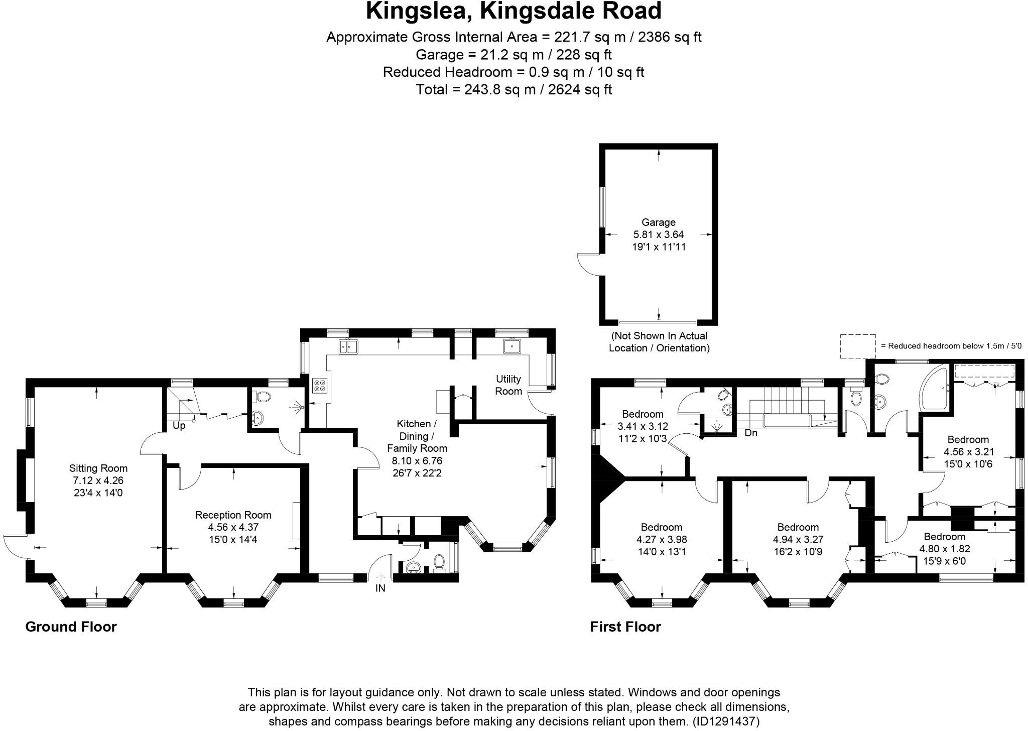 Kingsdale Road, Berkhamsted, Hertfordshire, HP4 floorplan