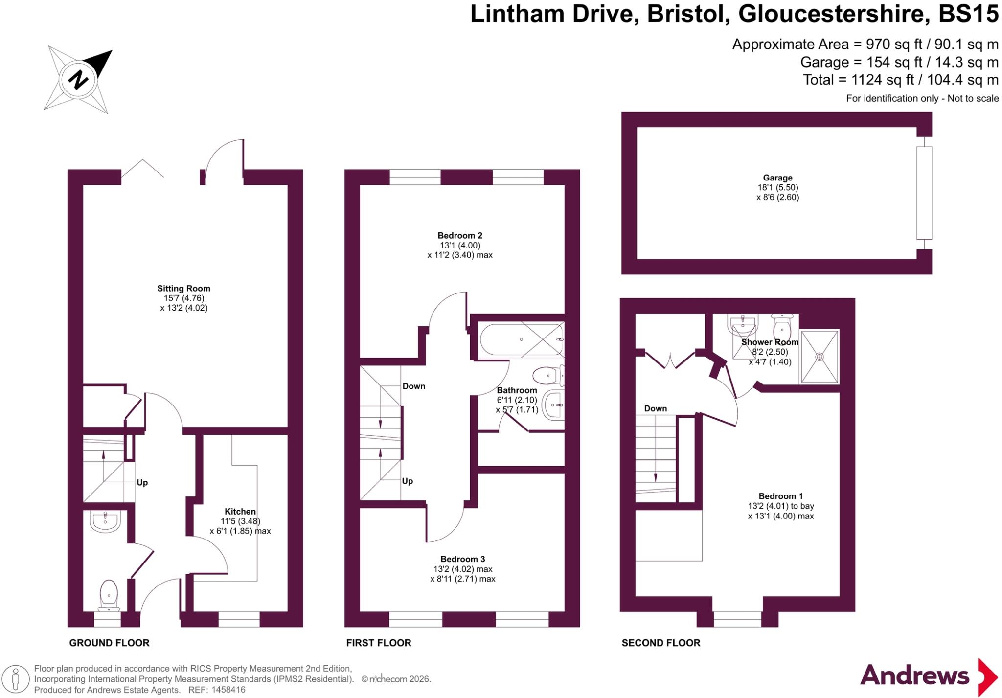 Lintham Drive, Bristol, Gloucestershire, BS15 floorplan
