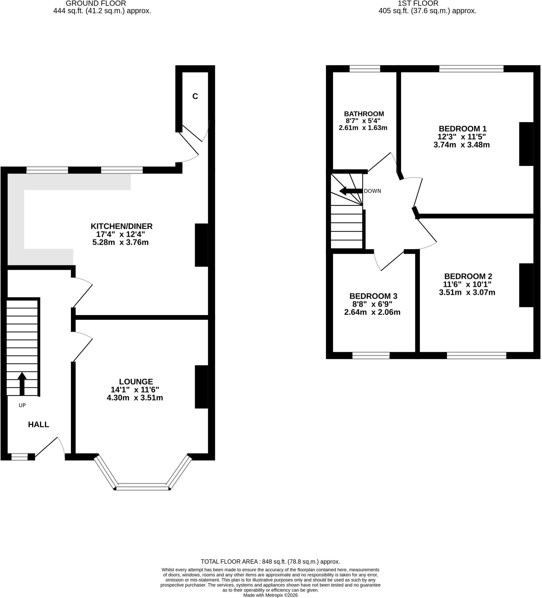 Petrie Street, Leeds, West Yorkshire, LS13 floorplan