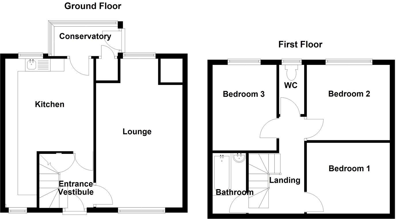 Granny Lane, Mirfield floorplan