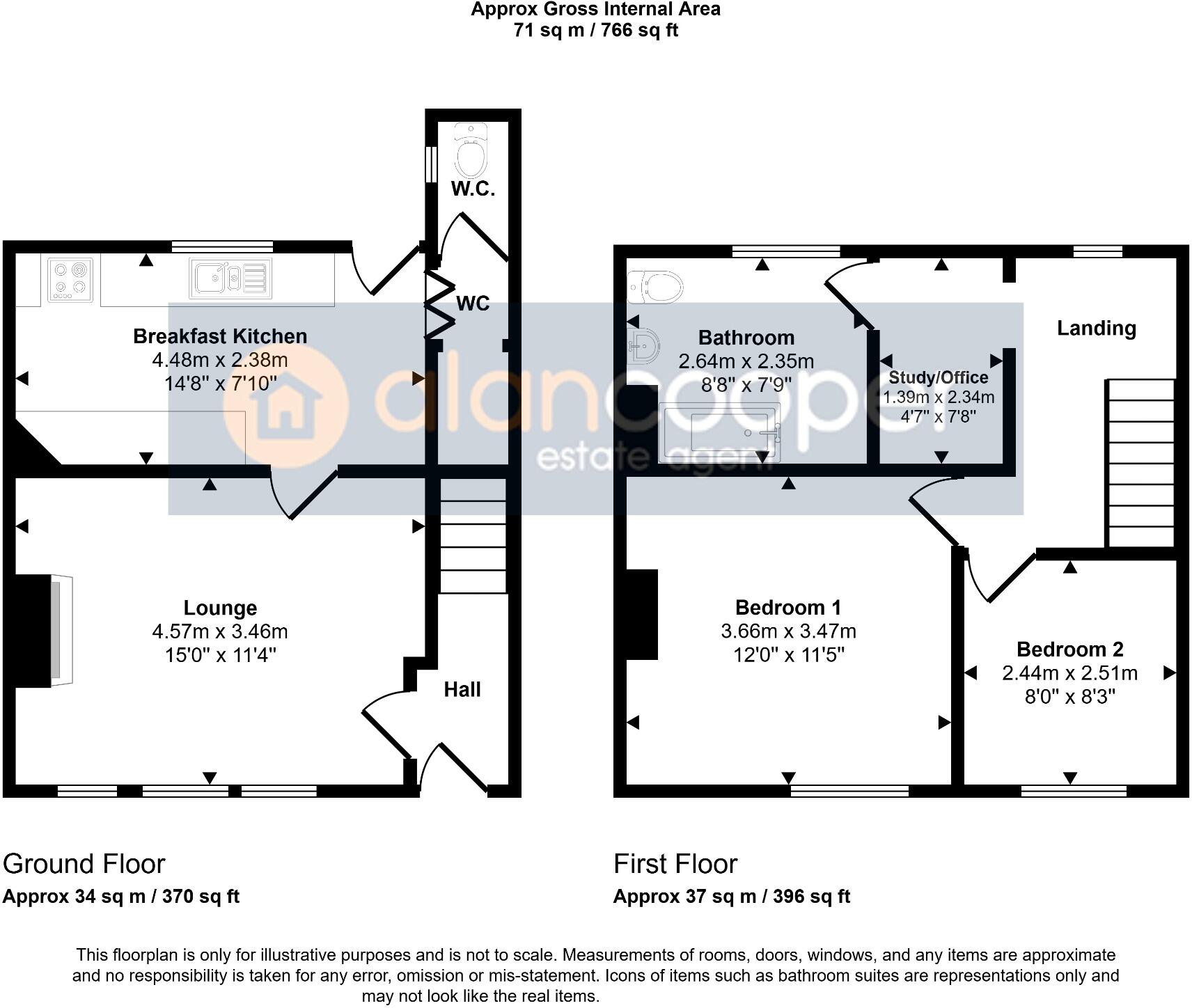 Ivanhoe Avenue, Attleborough, Nuneaton, CV11 4RW floorplan