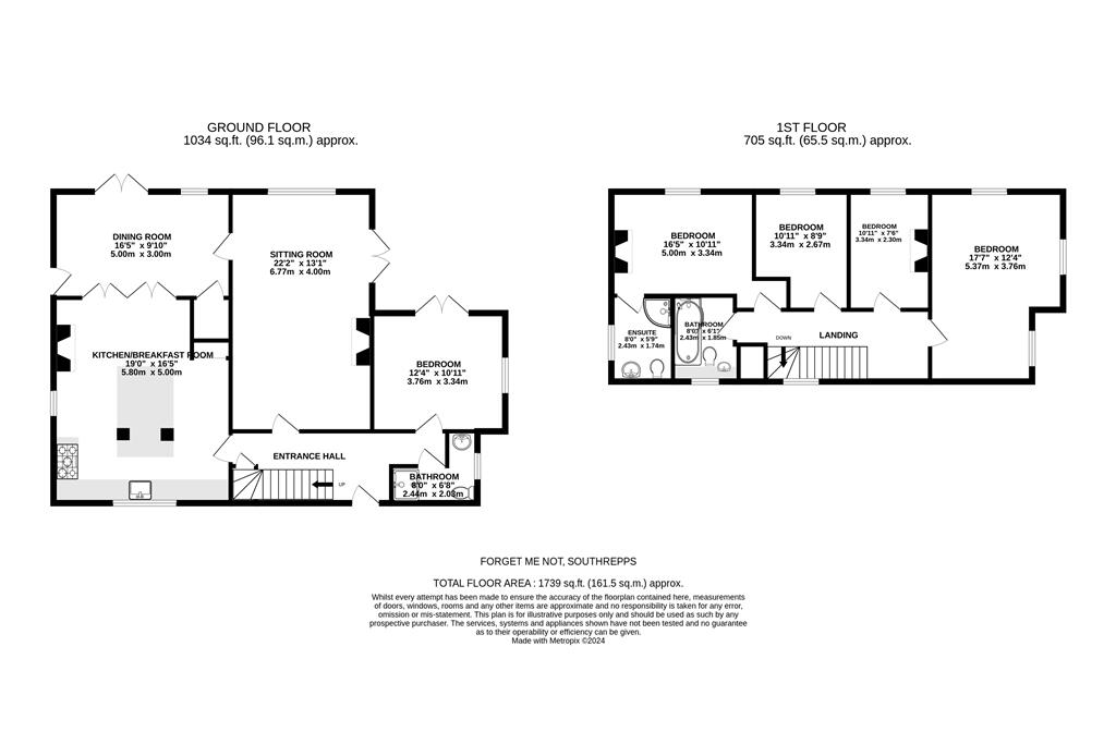 Forget Me Not Cottage, Southrepps, Norwich NR11 8NG floorplan