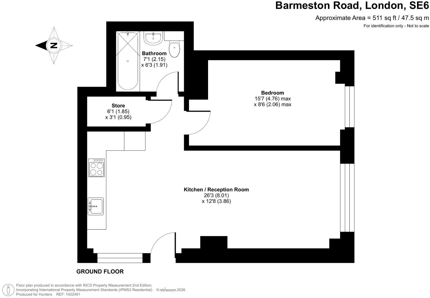 Talent Factory Apartments, Barmeston Road, London, SE6 3BH floorplan