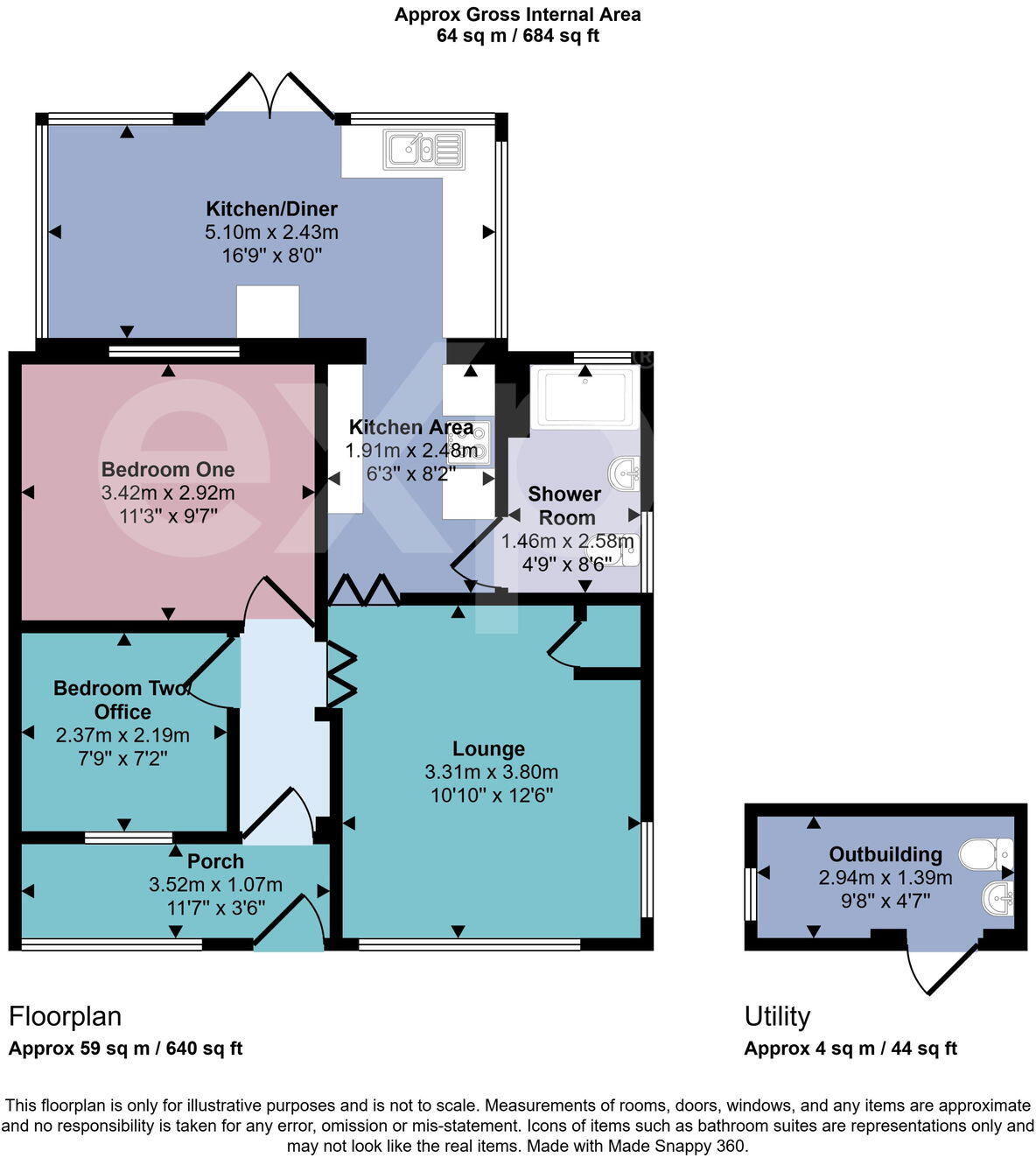 Longstone Road, Paignton, TQ4 7HN floorplan