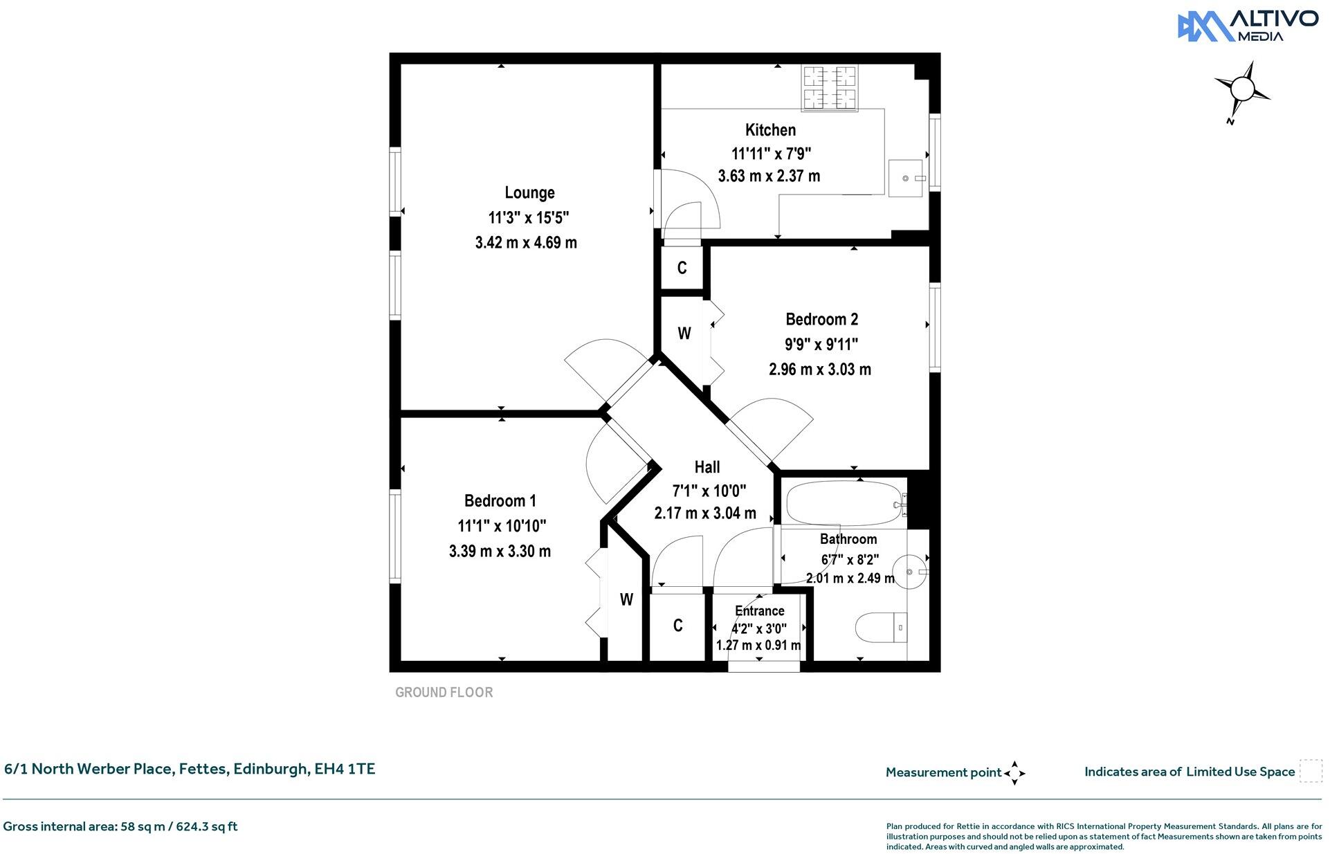 North Werber Place, Fettes, Edinburgh floorplan