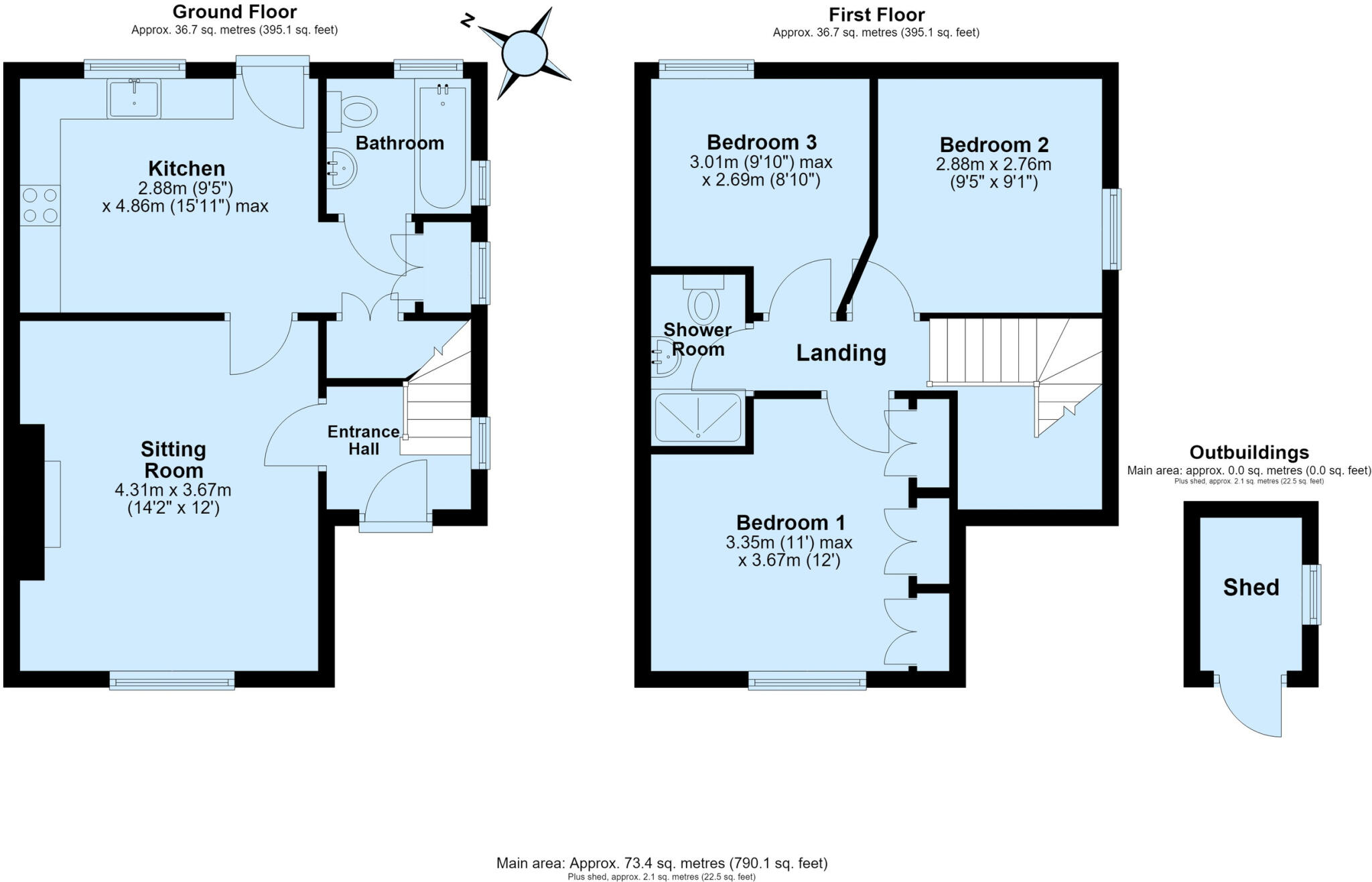 West Buckland, floorplan