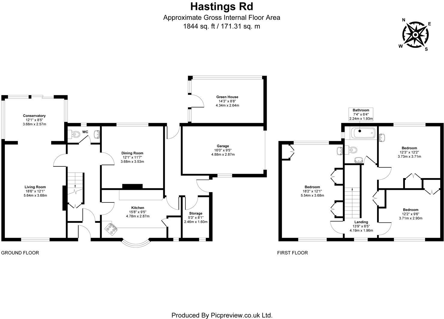 Hastings Road, Battle floorplan