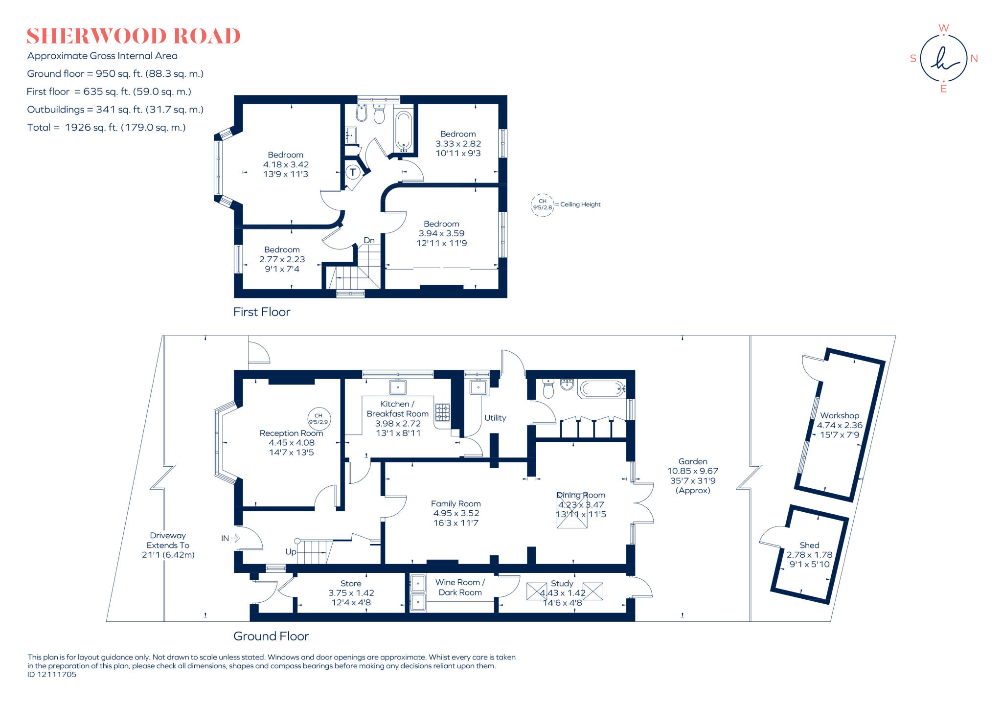 Sherwood Road, London, SW19 floorplan