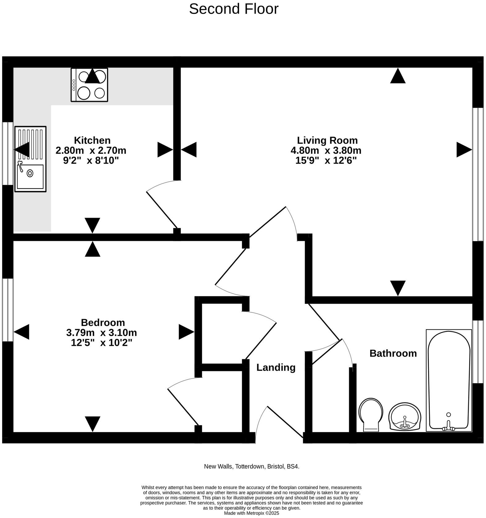 New Walls, Totterdown, Bristol. floorplan