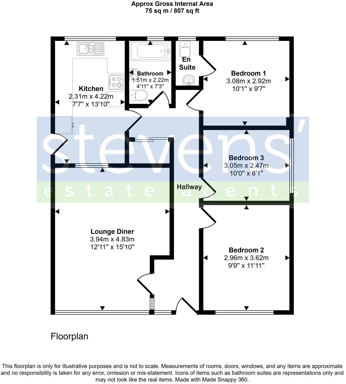 Moor View, North Tawton, Devon, EX20 floorplan