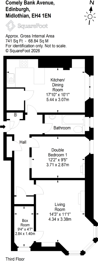 40/8, Comely Bank Avenue, Edinburgh floorplan