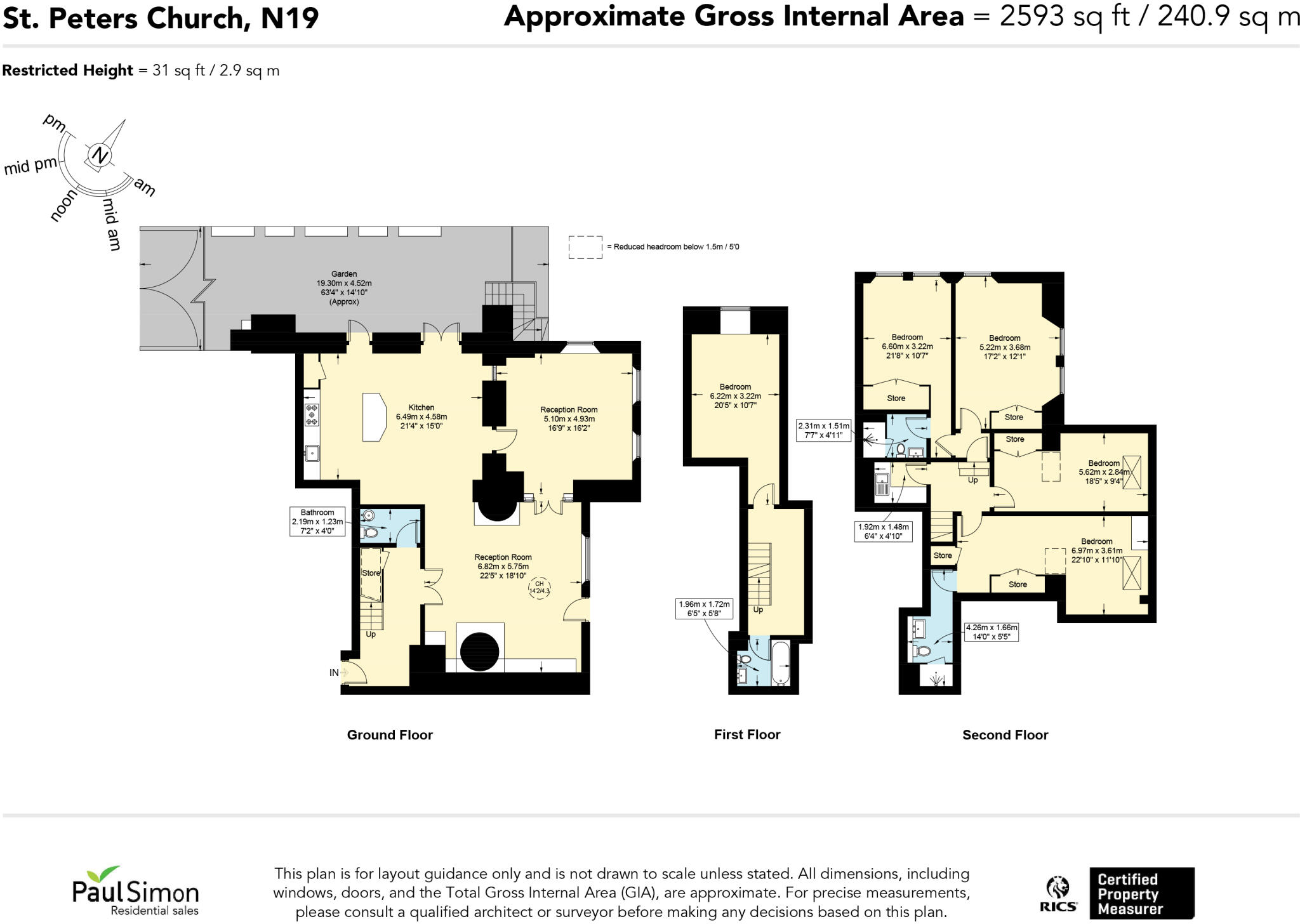 Dartmouth Park Hill, London, N19 floorplan