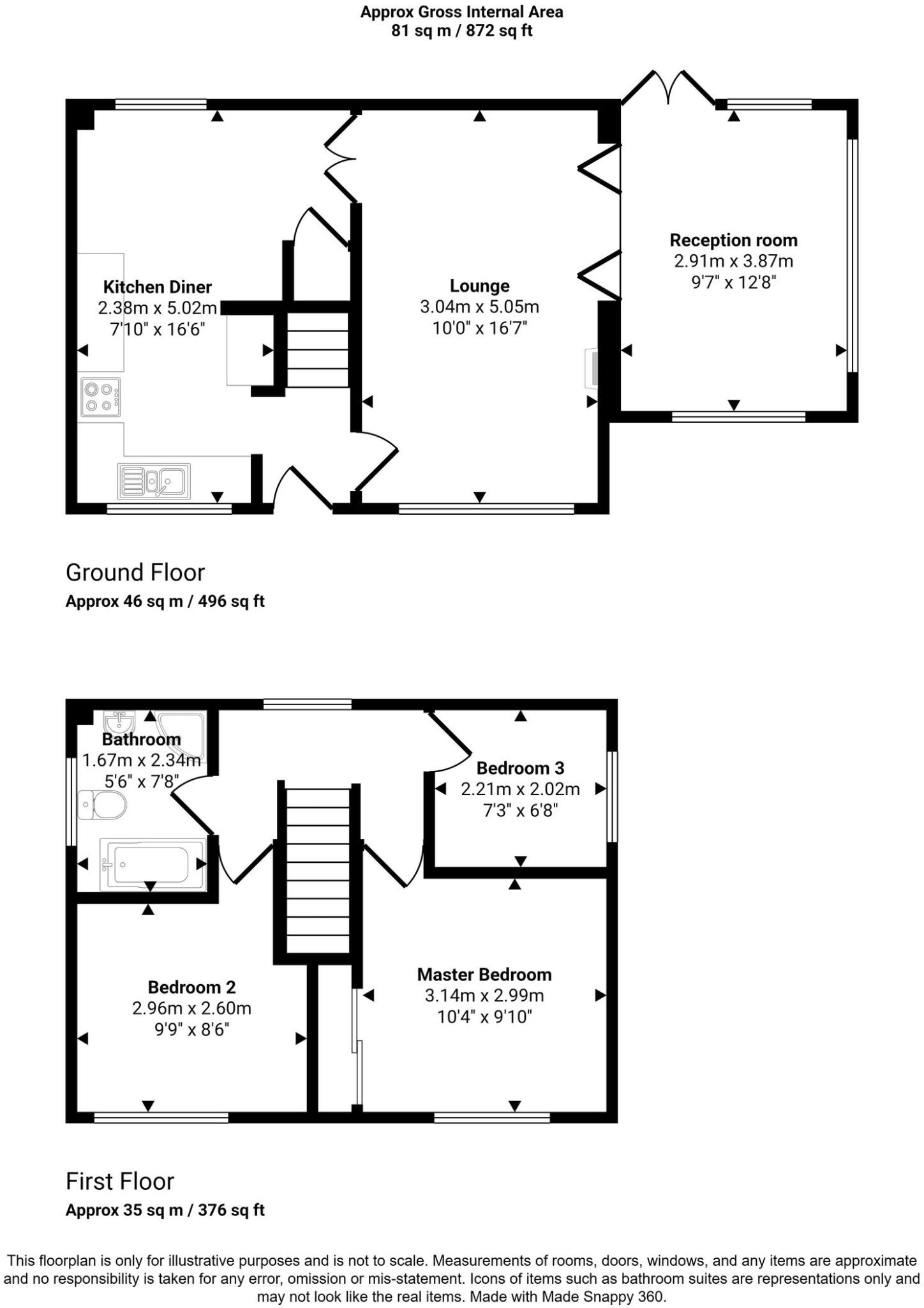 Willowdown, Weston-Super-Mare, BS22 floorplan